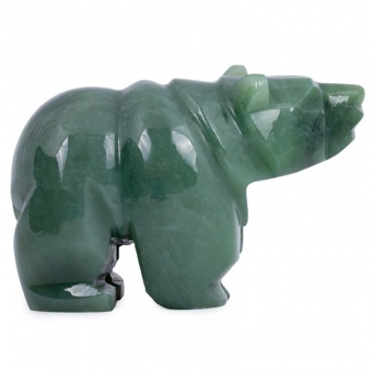 Медведь из зеленого нефрита «Сударь»