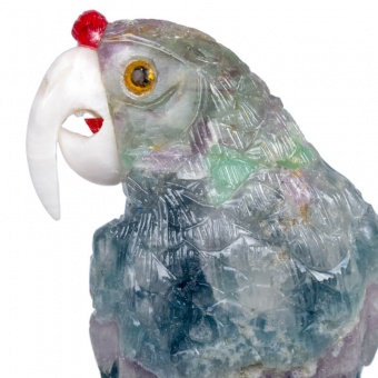 Попугай полностью из натуральных камней « Panchito»