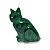 Кошка из камня малахит "Преданность"
